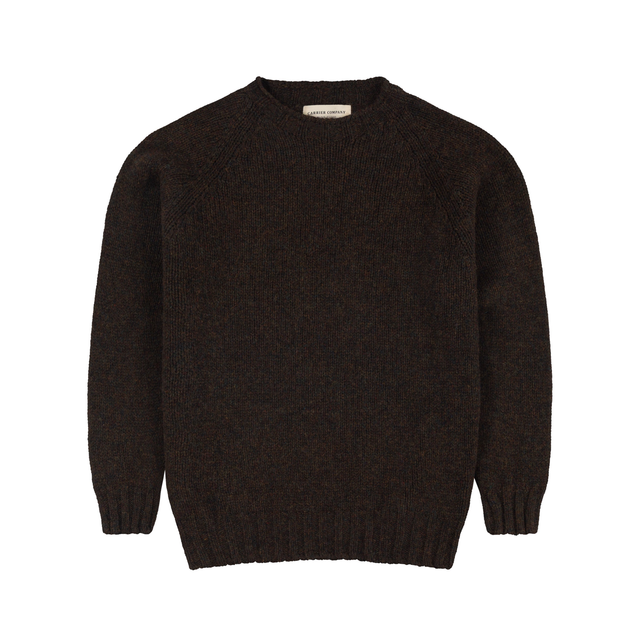 Carrier Company 4 Ply Lambswool Jumper In Carob