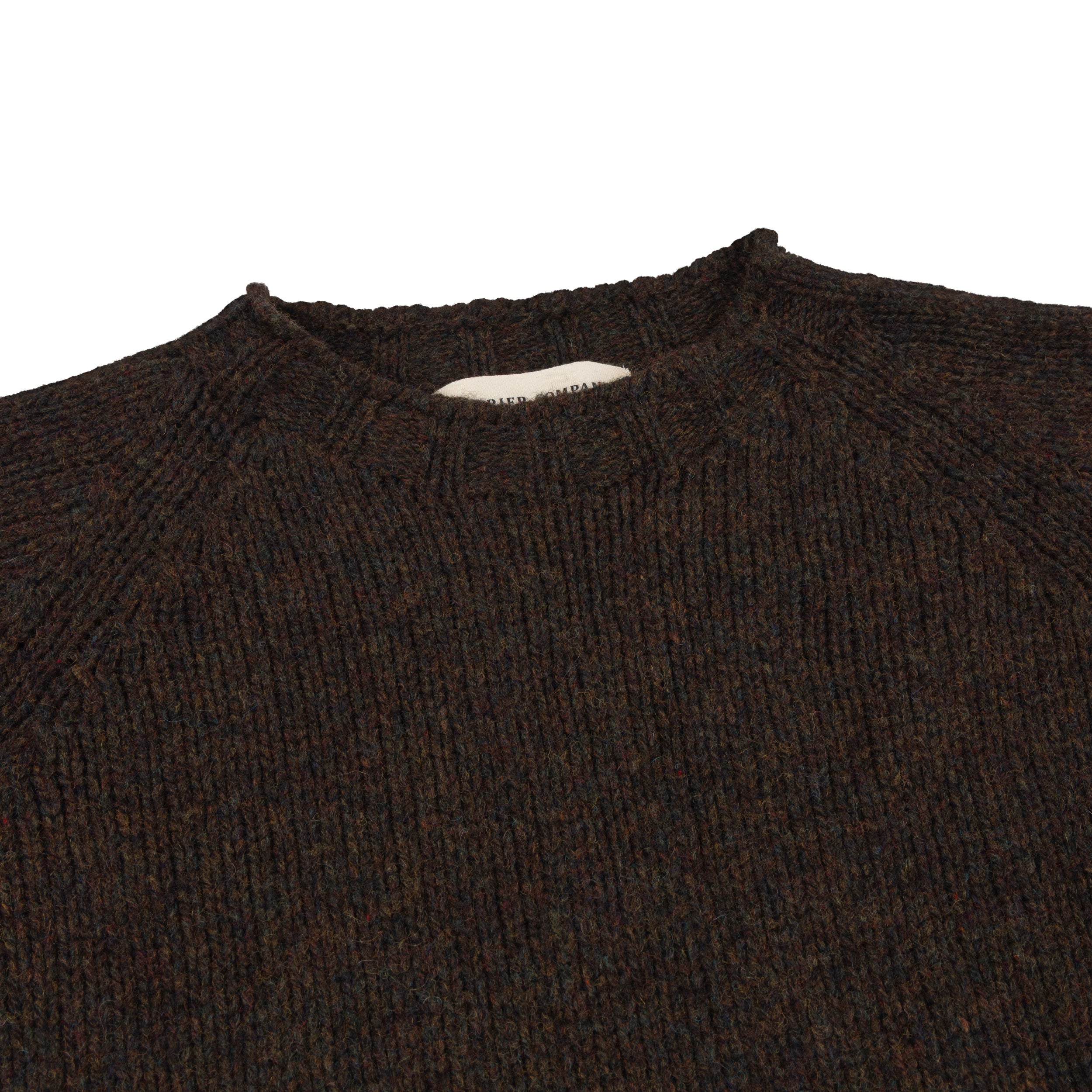 Carrier Company 4 Ply Lambswool Jumper In Carob