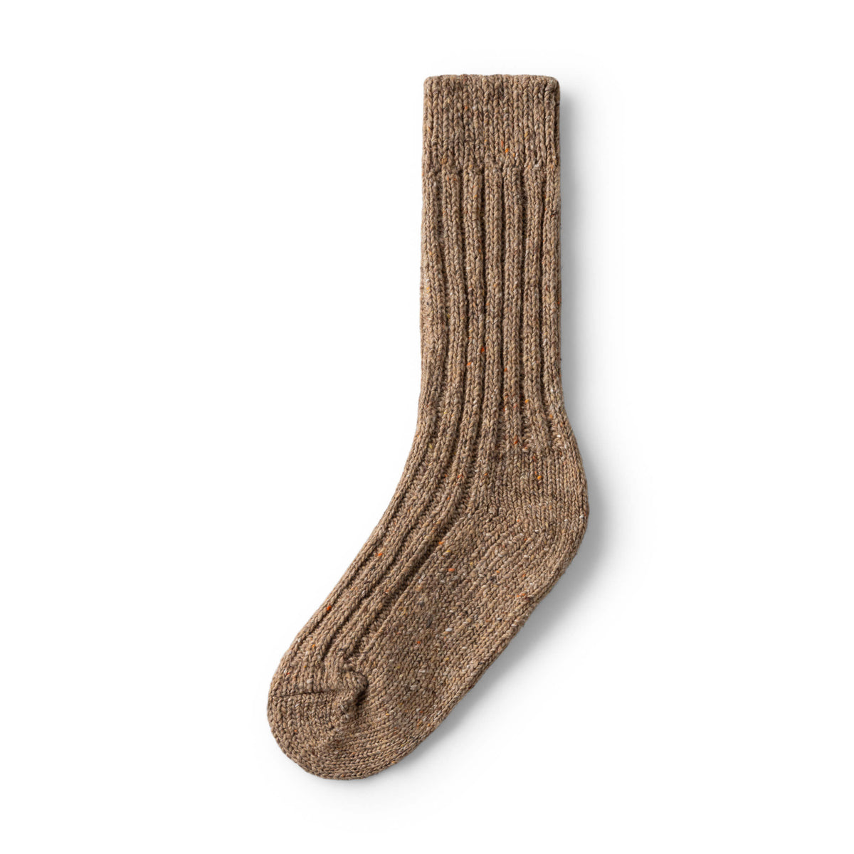 Carrier Company Crew Length Wool Walking Sock in Biscuit