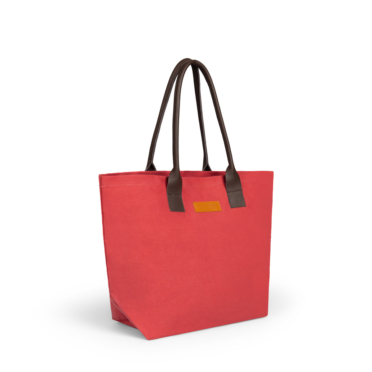 Carrier Company Leather Handled Sturdy Bag in Rose with Long Handles