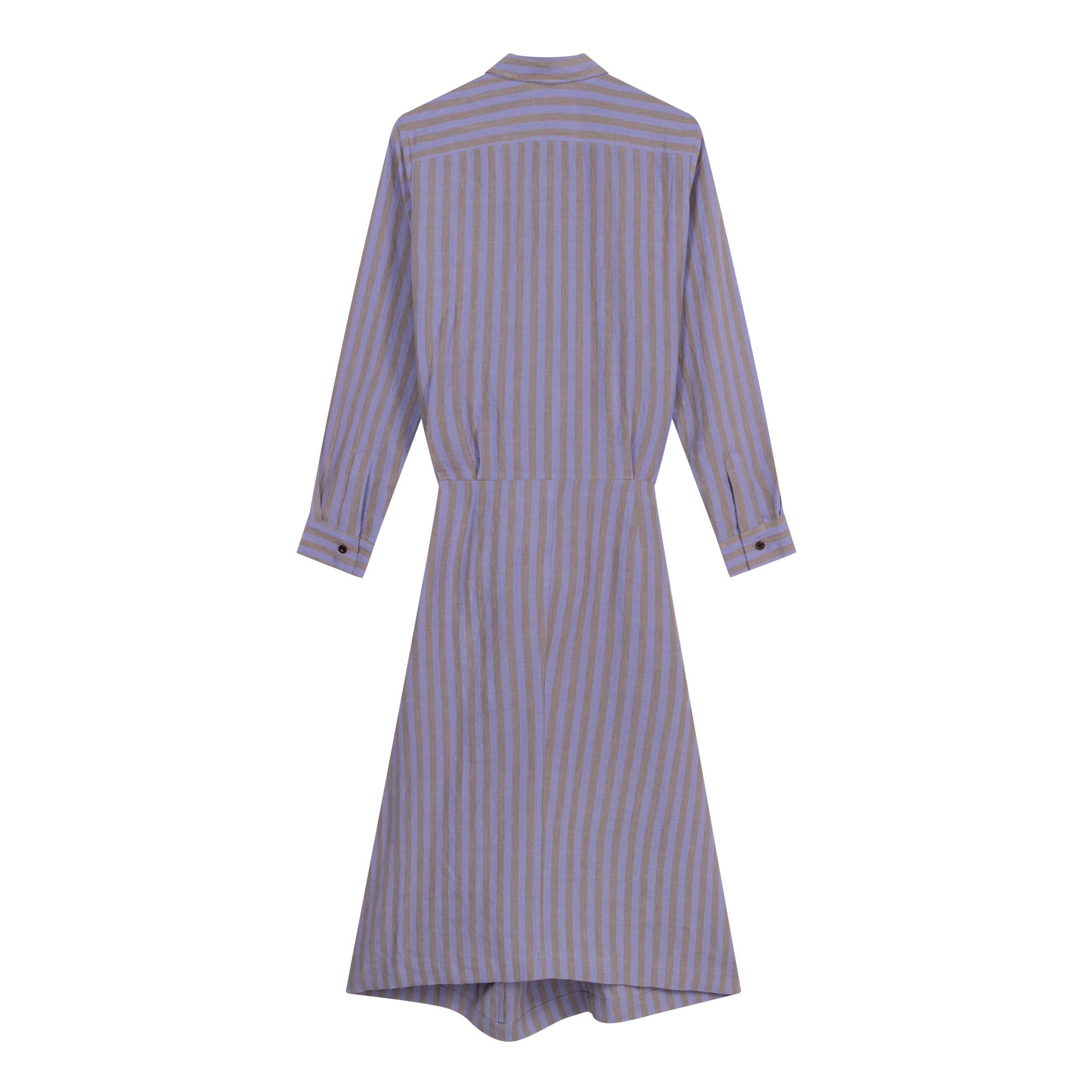 Carrier Company Shirt Wrap Dress In Bluebell Stripe