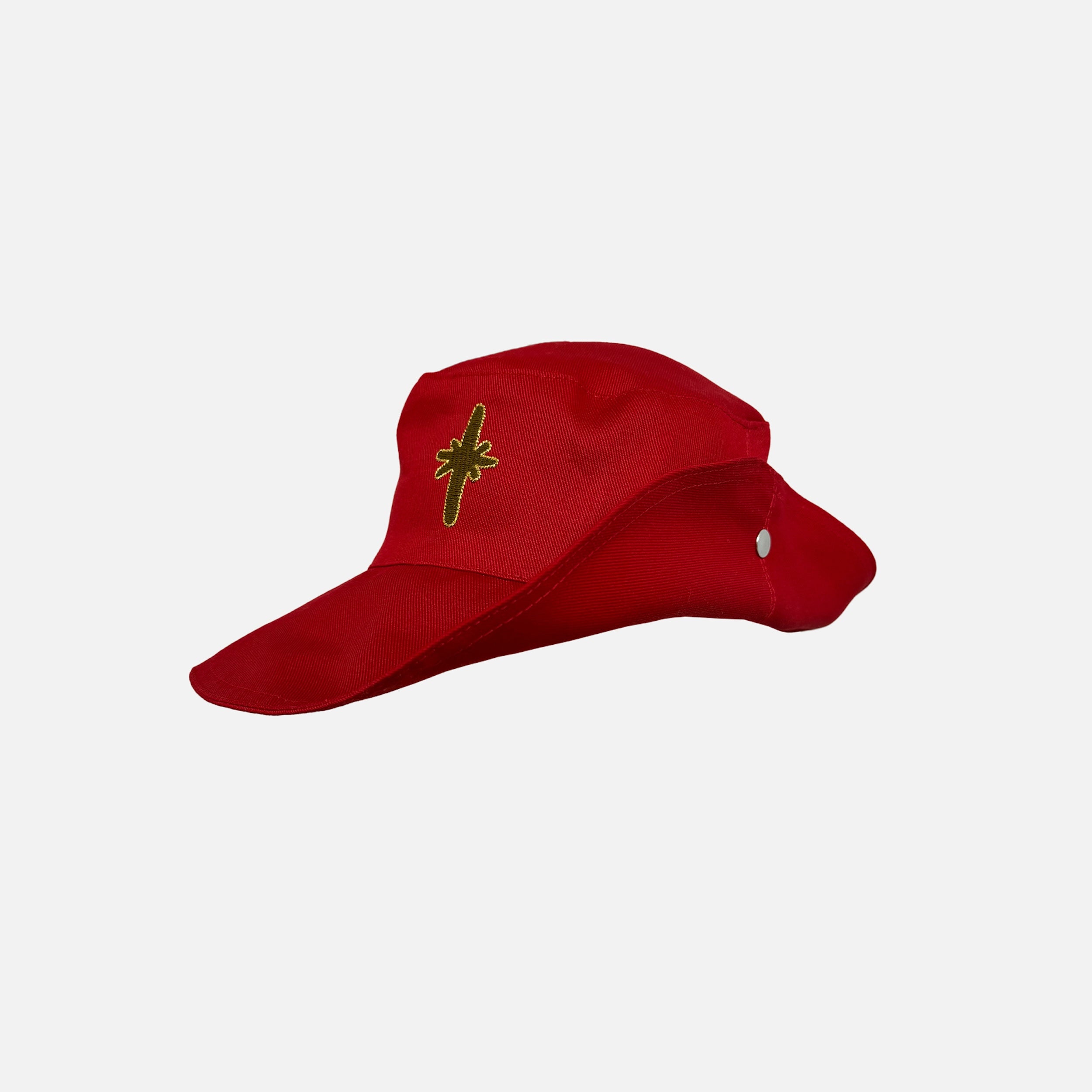 Carrier Company x Scenery Magazine Summer Hat in Red Cotton Twill