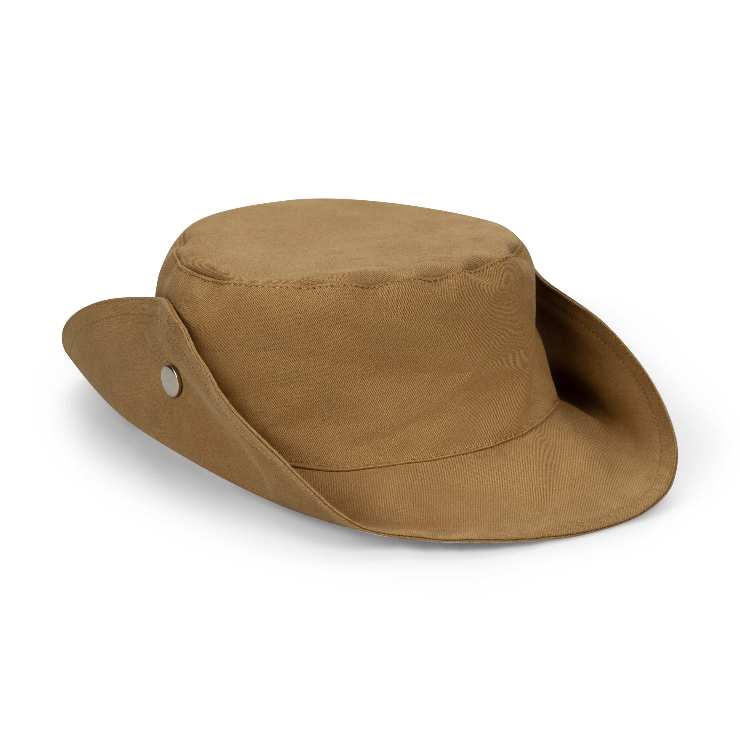 Tan Drill Summer Popper Hat