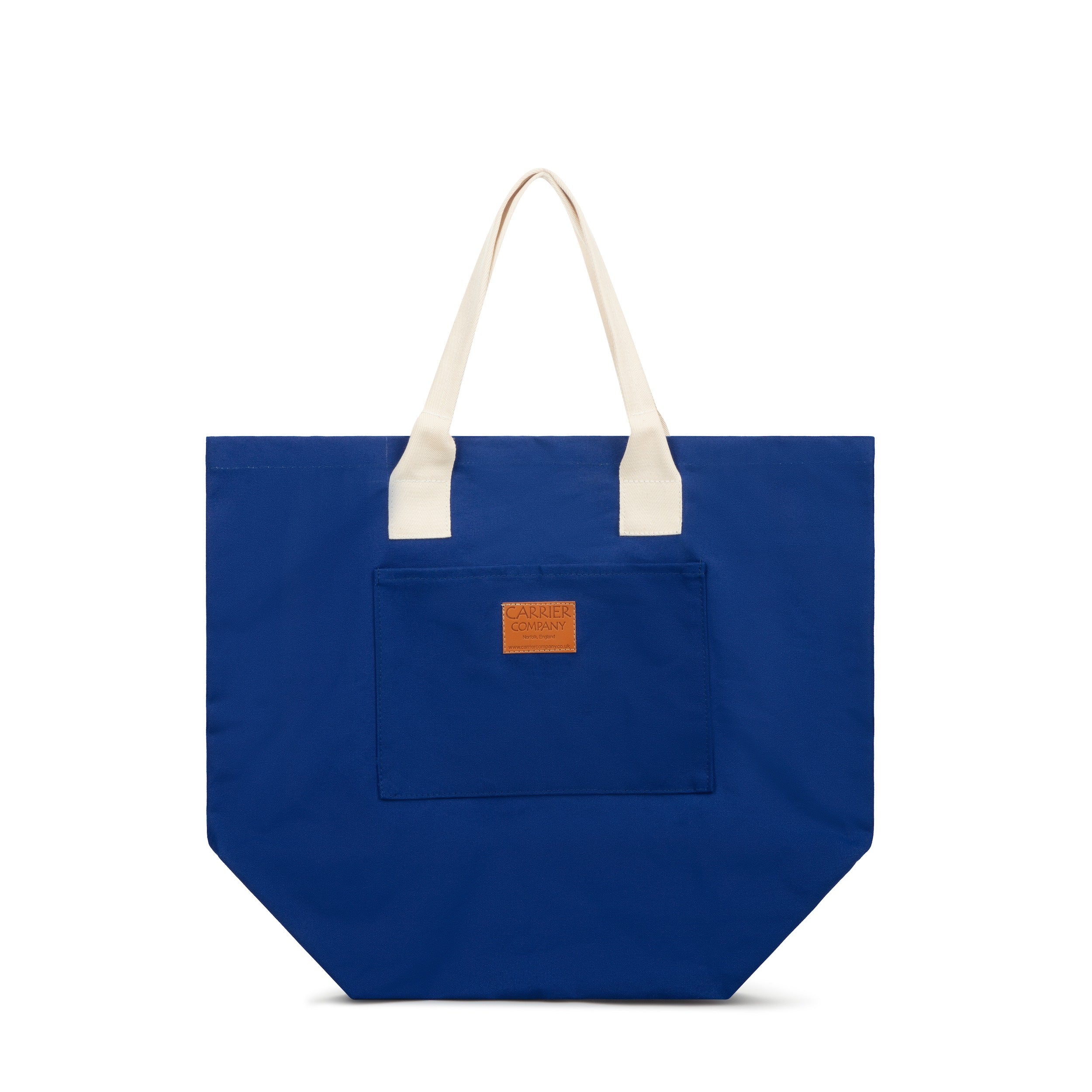 Carrier Company White Handled Beach Bag in Royal
