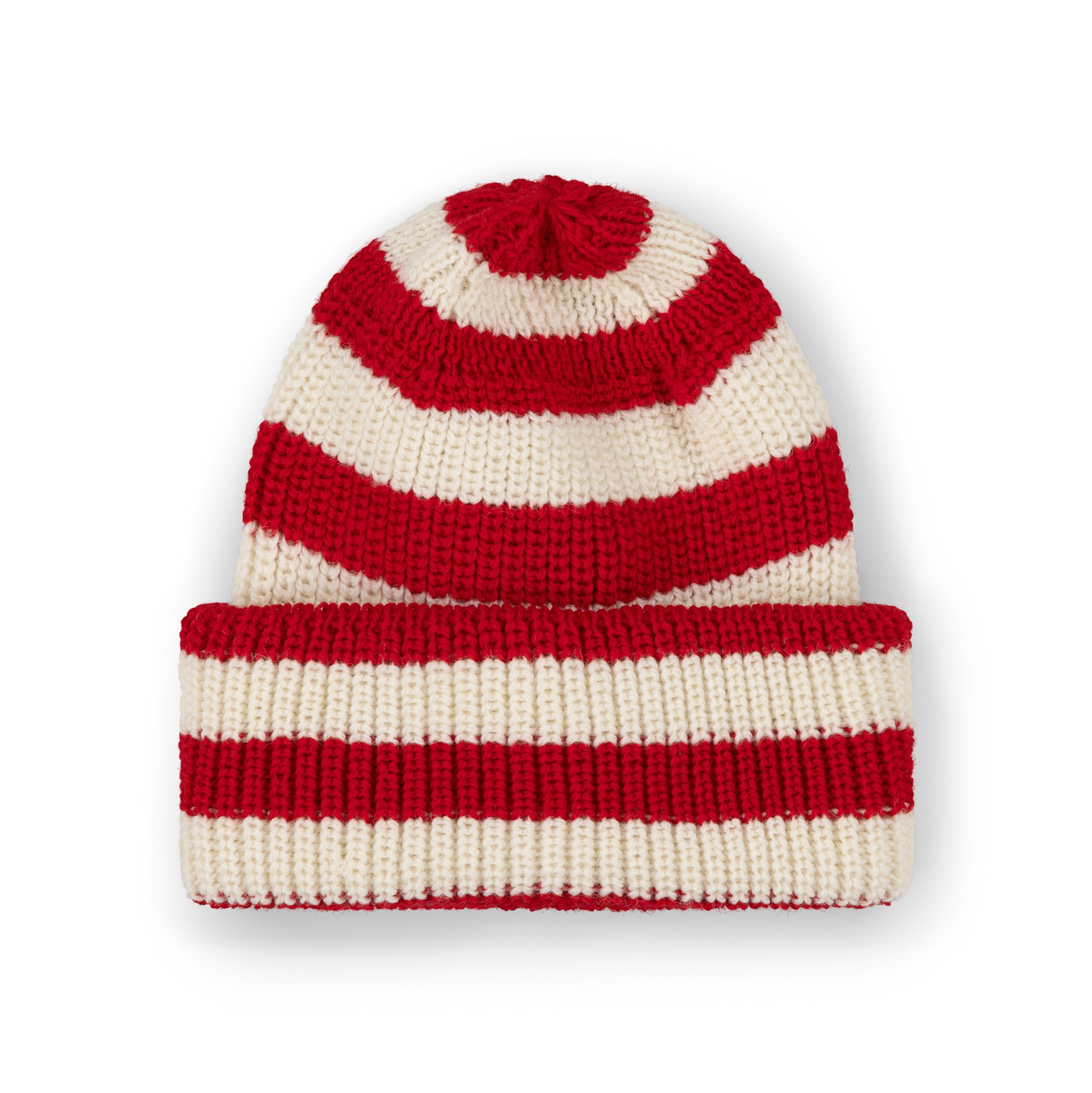 Carrier Company Merino Watch Cap In  Cherry & Cream