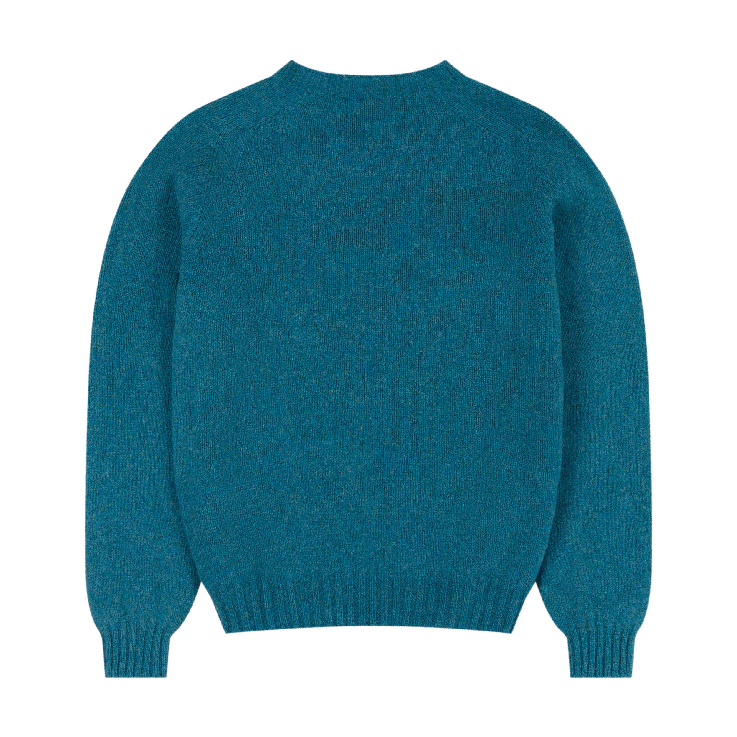 Carrier Company Shetland Wool Jumper In  Kingfisher Lambswool