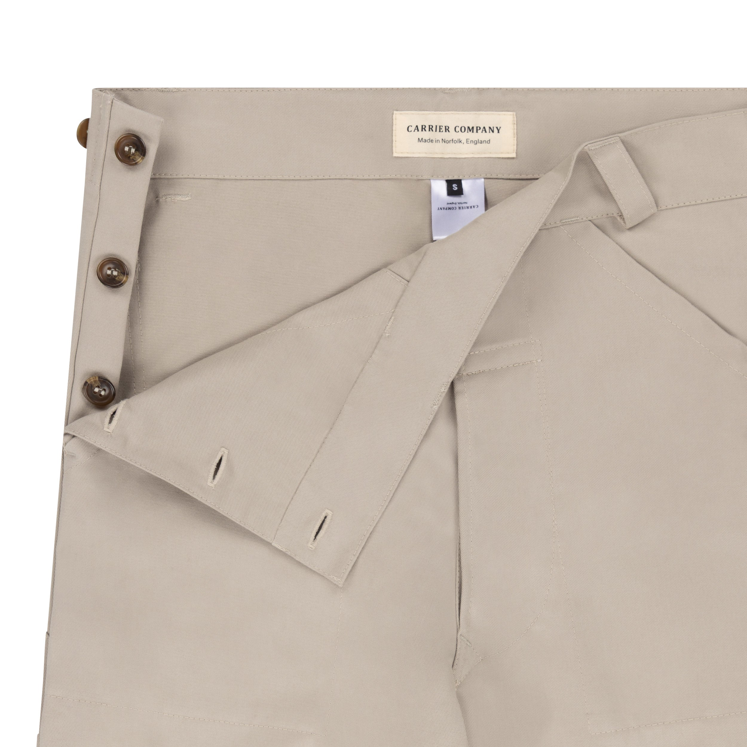 Carrier Company Work Trouser In Stone Twill