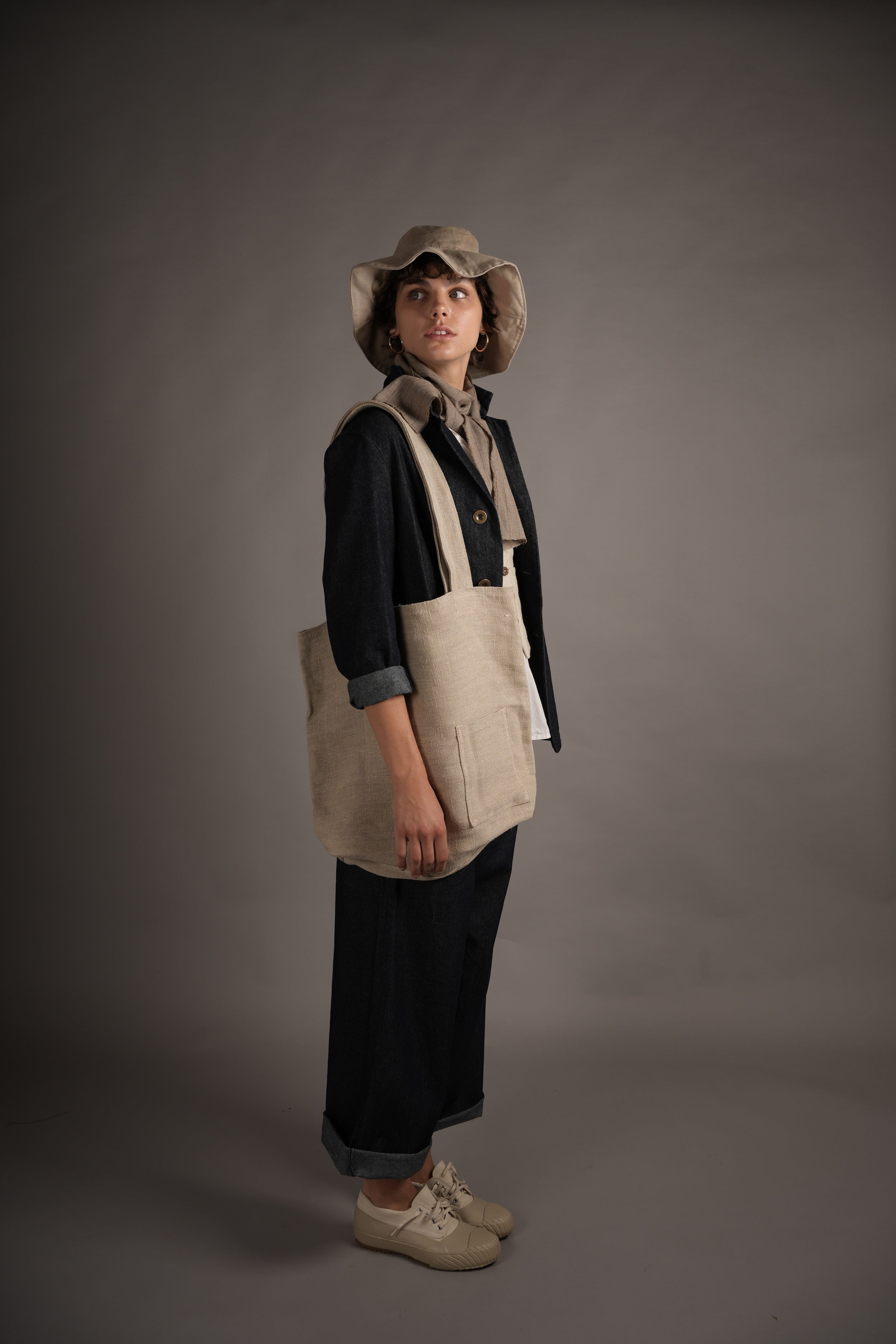 Carrier Company Cotton Sun Hat In Stone Drill