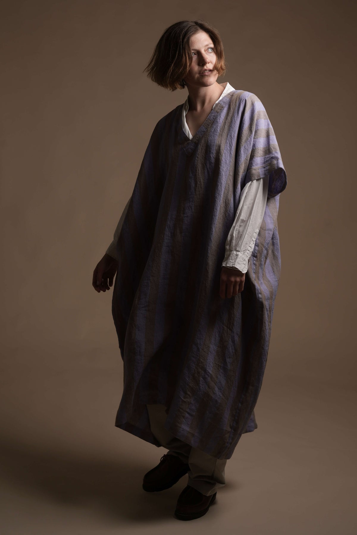 Minna Wears Carrier Company Dish-Dash In Striped Linen
