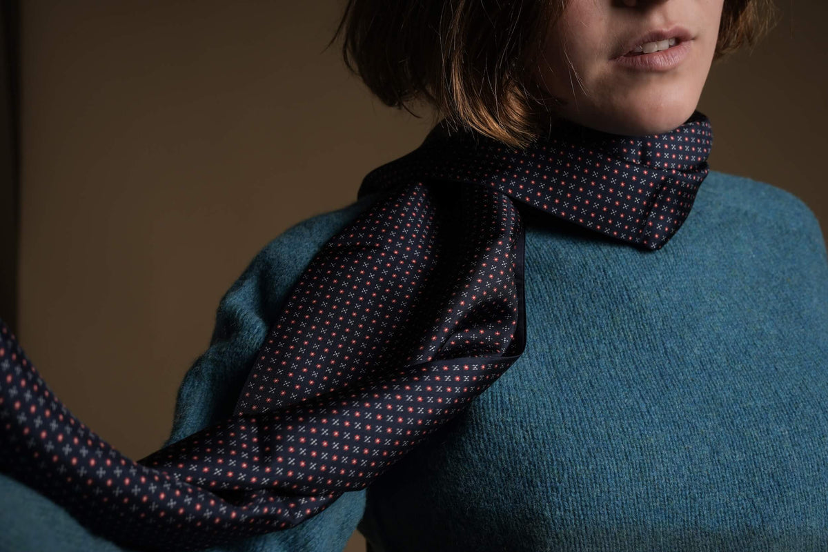Minna Wears Carrier Company Shetland Wool Jumper In  Kingfisher Lambswool