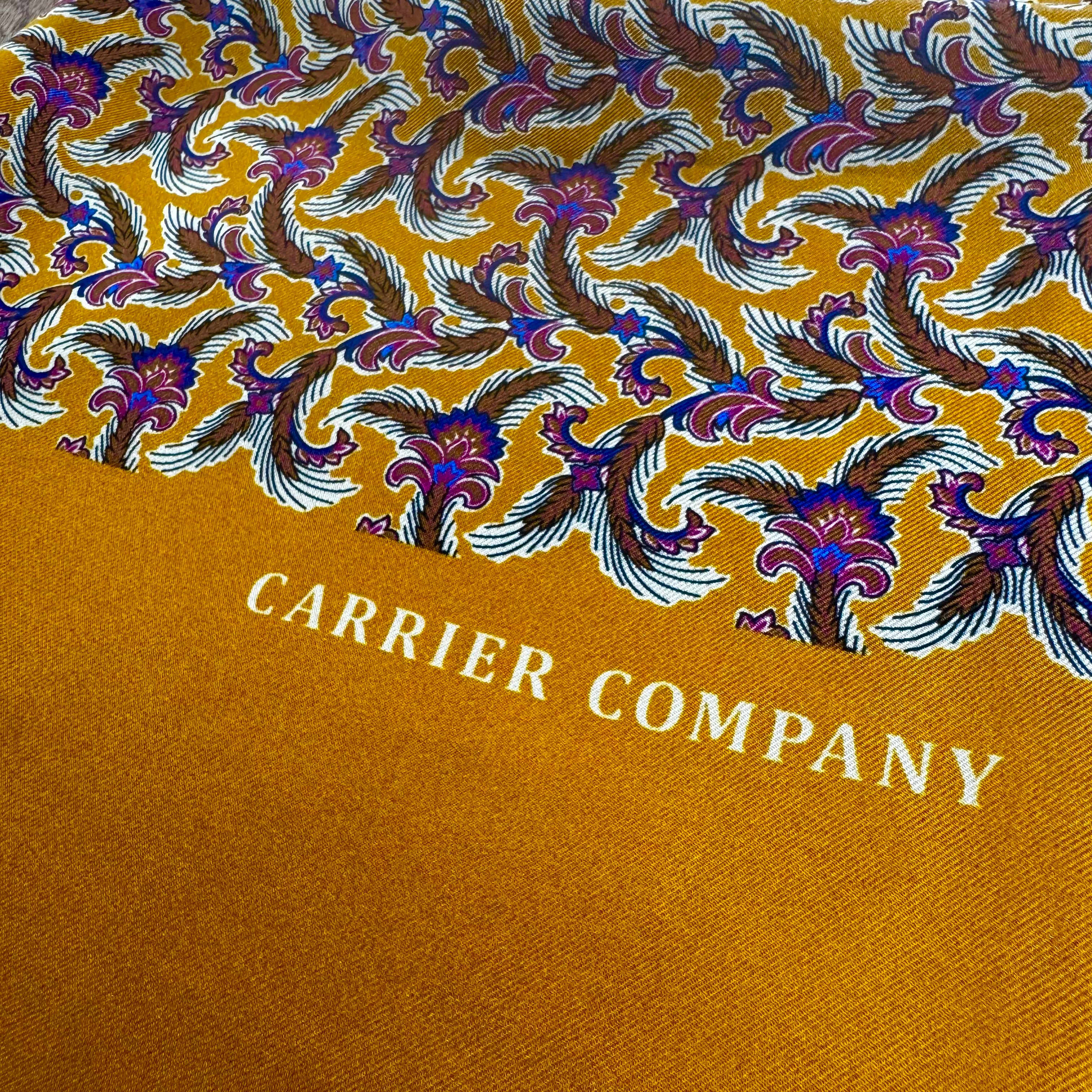 Carrier Company Silk Tubular Scarf In Gold