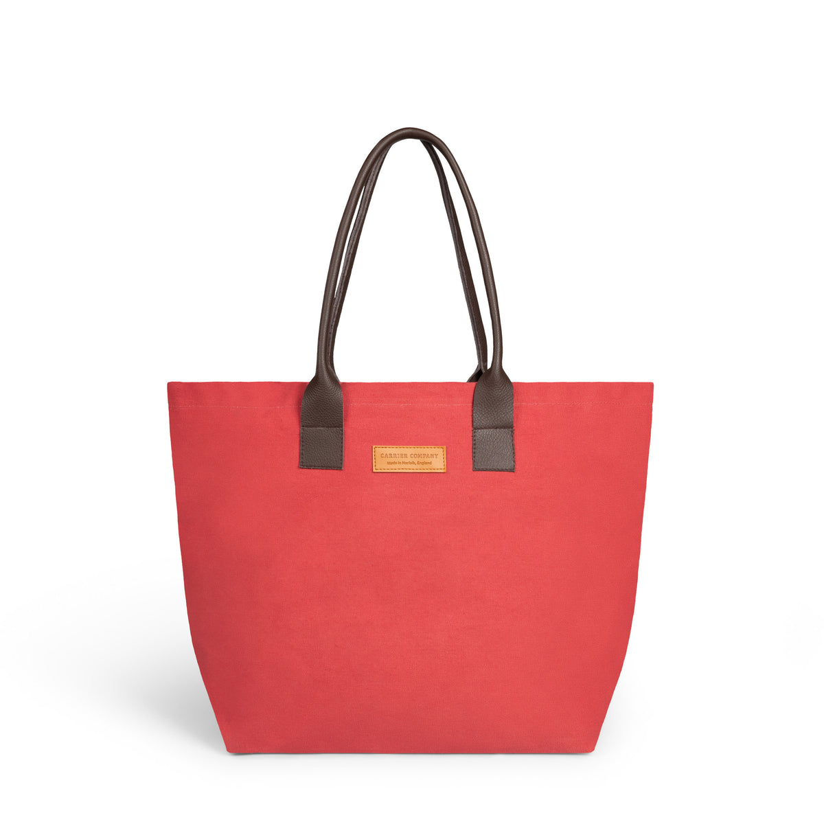 Carrier Company Leather Handled Sturdy Bag in Rose with Long Handles