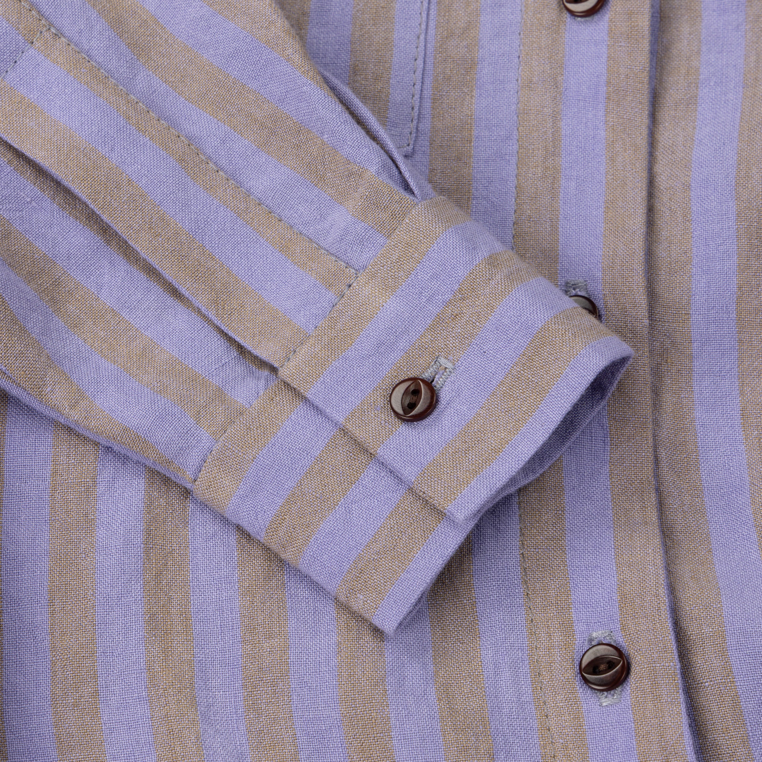 Carrier Company Shirt Wrap Dress In Bluebell Stripe