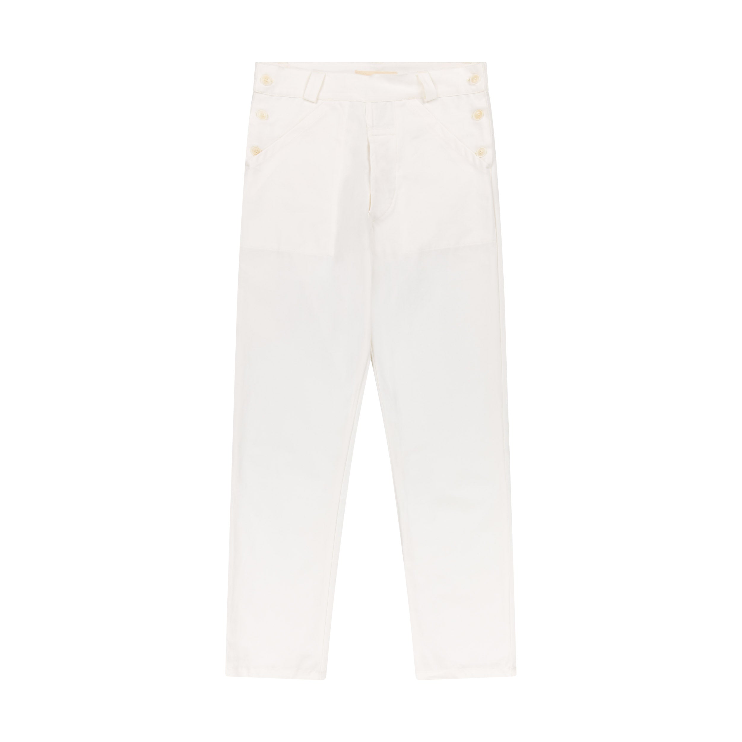 Carrier Company Men's Work Trouser In White Cotton Twill
