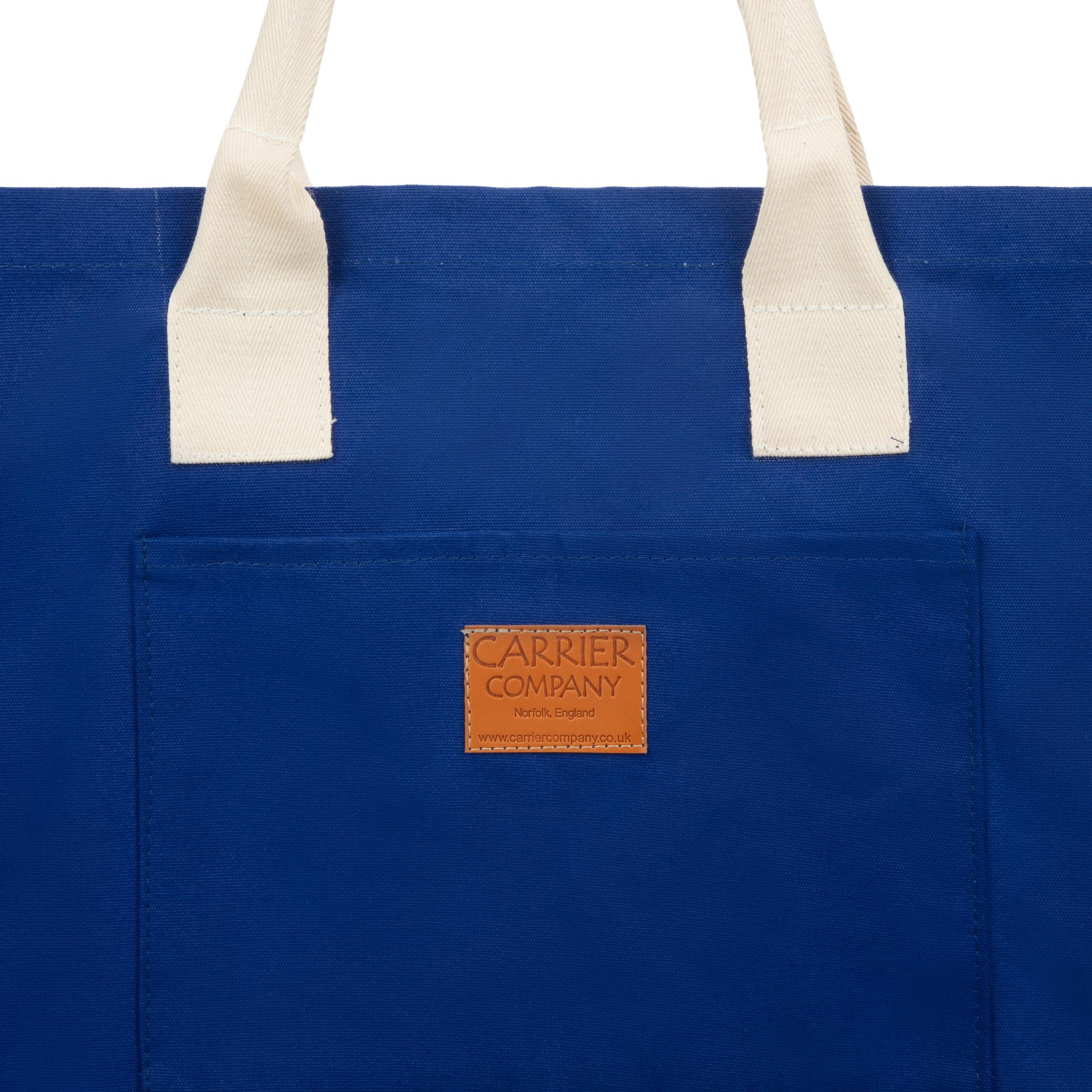 Carrier Company White Handled Beach Bag in Royal